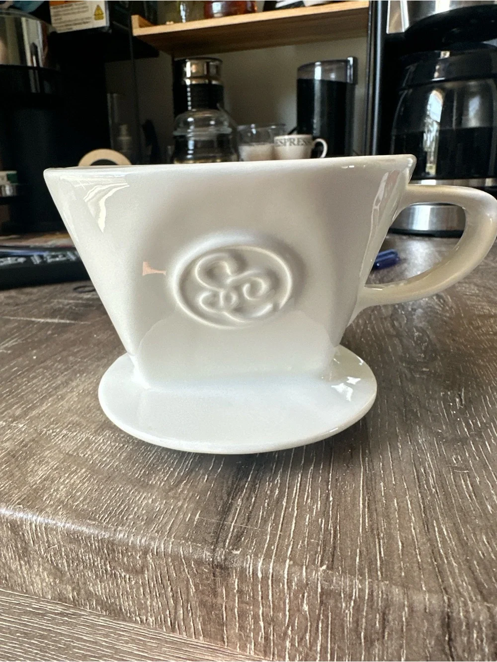 Simply Charmed Pour Over Coffee Drip White